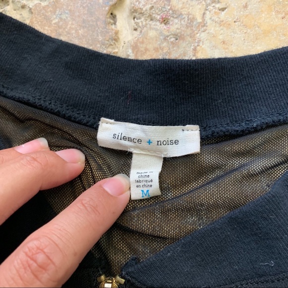 [Silence + Noise] Black Bomber Bodysuit - Picture 7 of 7